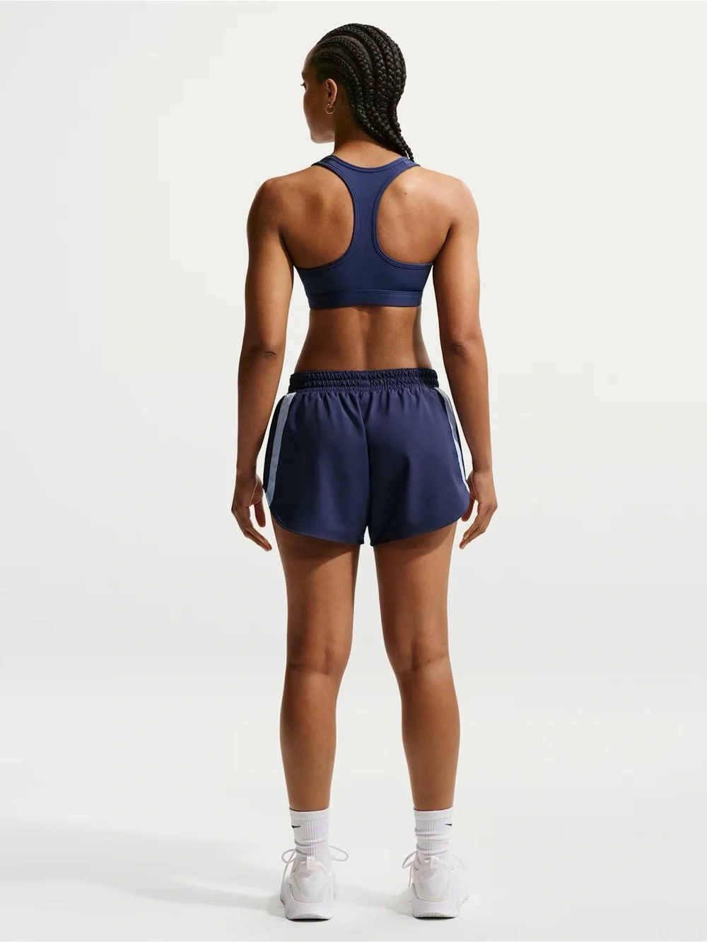 NWT Nike Swoosh Medium Support Padded Sports Bra Navy M
